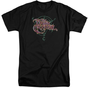 AN OFFCIALLY LICENSED DARK CRYSTAL SYMBOL LOGO MEN'S TALL FIT T-SHIRT BLACK