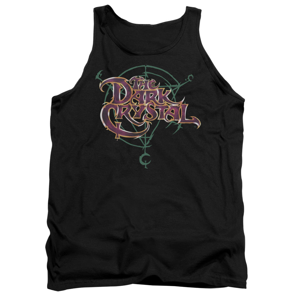 AN OFFCIALLY LICENSED DARK CRYSTAL SYMBOL LOGO ADULT UNISEX TANK TOP BLACK