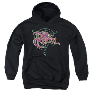 AN OFFCIALLY LICENSED DARK CRYSTAL SYMBOL LOGO YOUTH HOODIE BLACK