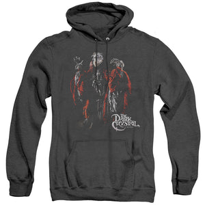AN OFFCIALLY LICENSED DARK CRYSTAL SKEKSIS ADULT UNISEX HEATHER PULLOVER HOODIE BLACK