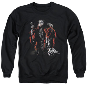 AN OFFCIALLY LICENSED DARK CRYSTAL SKEKSIS ADULT UNISEX CREWNECK SWEATSHIRT BLACK