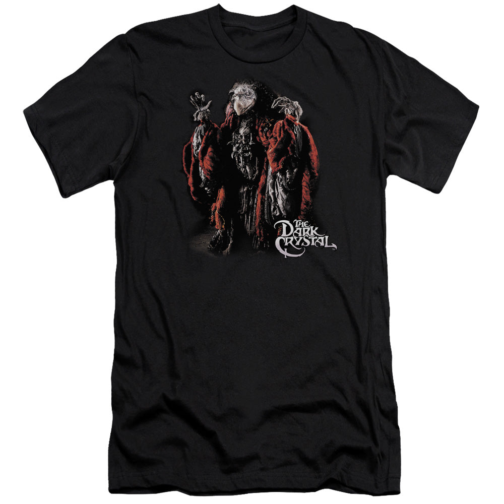 AN OFFCIALLY LICENSED DARK CRYSTAL SKEKSIS MEN'S PREMIUM SLIM FIT T-SHIRT BLACK