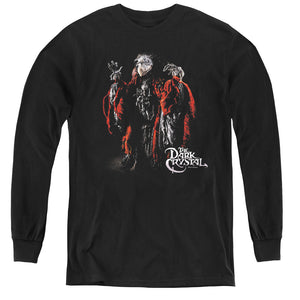AN OFFCIALLY LICENSED DARK CRYSTAL SKEKSIS YOUTH LONG SLEEVE T-SHIRT BLACK