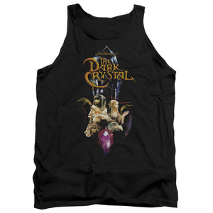 AN OFFCIALLY LICENSED DARK CRYSTAL CRYSTAL QUEST ADULT UNISEX TANK TOP BLACK