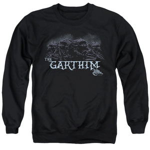 AN OFFCIALLY LICENSED DARK CRYSTAL THE GARTHIM ADULT UNISEX CREWNECK SWEATSHIRT BLACK