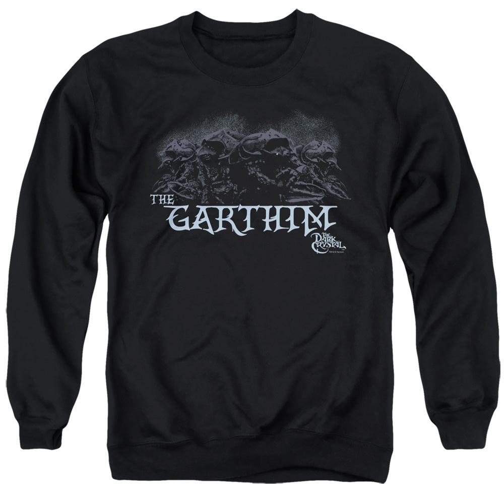AN OFFCIALLY LICENSED DARK CRYSTAL THE GARTHIM ADULT UNISEX CREWNECK SWEATSHIRT BLACK