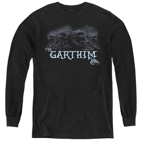 AN OFFCIALLY LICENSED DARK CRYSTAL THE GARTHIM YOUTH LONG SLEEVE T-SHIRT BLACK