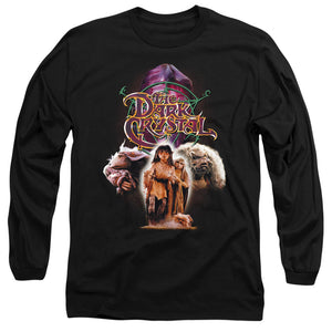 AN OFFCIALLY LICENSED DARK CRYSTAL THE GOOD GUYS MEN'S LONG SLEEVE T-SHIRT BLACK
