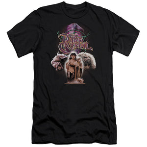 AN OFFCIALLY LICENSED DARK CRYSTAL THE GOOD GUYS MEN'S PREMIUM SLIM FIT T-SHIRT BLACK