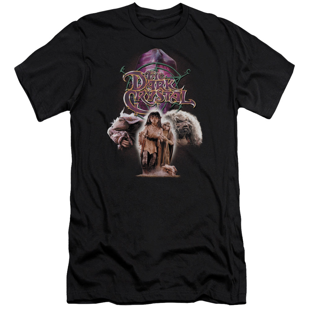 AN OFFCIALLY LICENSED DARK CRYSTAL THE GOOD GUYS MEN'S PREMIUM SLIM FIT T-SHIRT BLACK