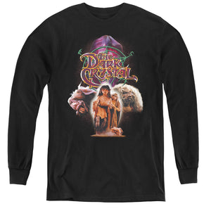AN OFFCIALLY LICENSED DARK CRYSTAL THE GOOD GUYS YOUTH LONG SLEEVE T-SHIRT BLACK