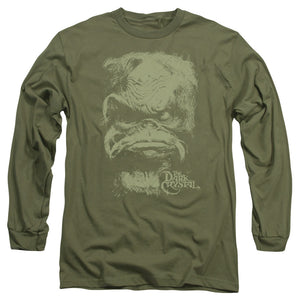 AN OFFCIALLY LICENSED DARK CRYSTAL AUGHRA MEN'S LONG SLEEVE T-SHIRT MILITARY GREEN
