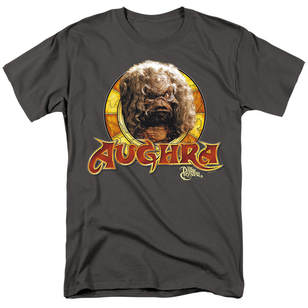 AN OFFCIALLY LICENSED DARK CRYSTAL AUGHRA CIRCLE MEN'S REGULAR FIT T-SHIRT CHARCOAL