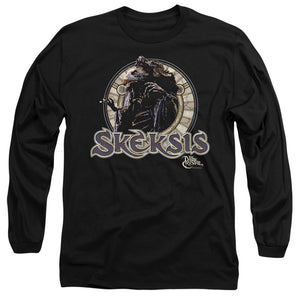AN OFFCIALLY LICENSED DARK CRYSTAL SKEKSIS MEN'S LONG SLEEVE T-SHIRT BLACK