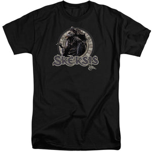 AN OFFCIALLY LICENSED DARK CRYSTAL SKEKSIS MEN'S TALL FIT T-SHIRT BLACK