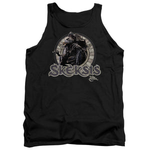 AN OFFCIALLY LICENSED DARK CRYSTAL SKEKSIS ADULT UNISEX TANK TOP BLACK