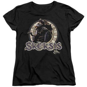 AN OFFCIALLY LICENSED DARK CRYSTAL SKEKSIS WOMEN'S REGULAR FIT T-SHIRT BLACK