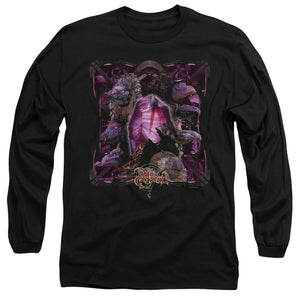 AN OFFCIALLY LICENSED DARK CRYSTAL LUST FOR POWER MEN'S LONG SLEEVE T-SHIRT BLACK