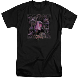 AN OFFCIALLY LICENSED DARK CRYSTAL LUST FOR POWER MEN'S TALL FIT T-SHIRT BLACK