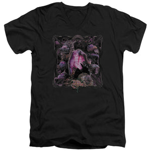 AN OFFCIALLY LICENSED DARK CRYSTAL LUST FOR POWER MEN'S V-NECK T-SHIRT BLACK