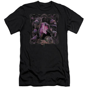 AN OFFCIALLY LICENSED DARK CRYSTAL LUST FOR POWER MEN'S PREMIUM SLIM FIT T-SHIRT BLACK