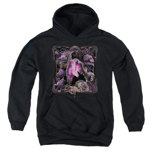 AN OFFCIALLY LICENSED DARK CRYSTAL LUST FOR POWER YOUTH HOODIE BLACK