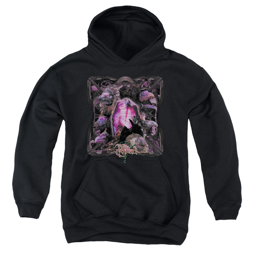 AN OFFCIALLY LICENSED DARK CRYSTAL LUST FOR POWER YOUTH HOODIE BLACK