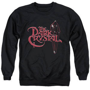 AN OFFCIALLY LICENSED DARK CRYSTAL BRIGHT LOGO ADULT UNISEX CREWNECK SWEATSHIRT BLACK