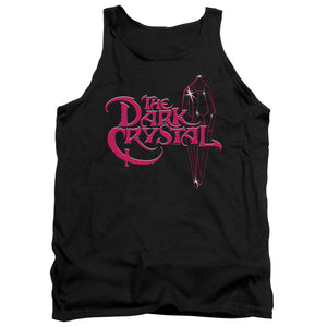 AN OFFCIALLY LICENSED DARK CRYSTAL BRIGHT LOGO ADULT UNISEX TANK TOP BLACK
