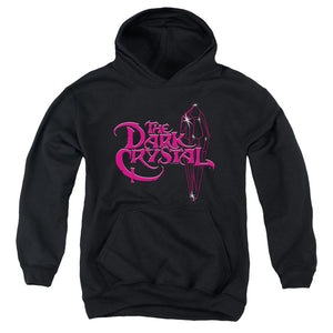 AN OFFCIALLY LICENSED DARK CRYSTAL BRIGHT LOGO YOUTH HOODIE BLACK