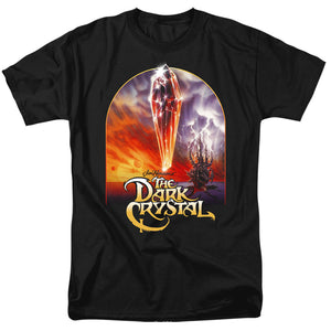 AN OFFCIALLY LICENSED DARK CRYSTAL CRYSTAL POSTER MEN'S REGULAR FIT T-SHIRT BLACK