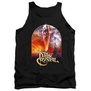 AN OFFCIALLY LICENSED DARK CRYSTAL CRYSTAL POSTER ADULT UNISEX TANK TOP BLACK