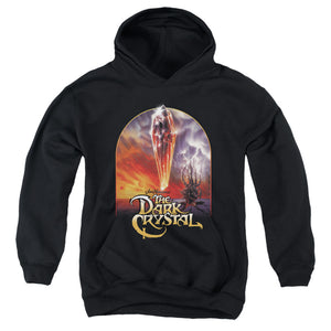 AN OFFCIALLY LICENSED DARK CRYSTAL CRYSTAL POSTER YOUTH HOODIE BLACK