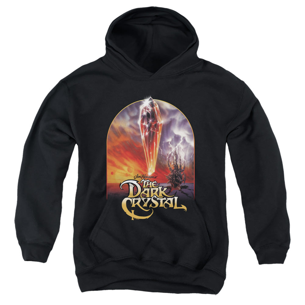 AN OFFCIALLY LICENSED DARK CRYSTAL CRYSTAL POSTER YOUTH HOODIE BLACK