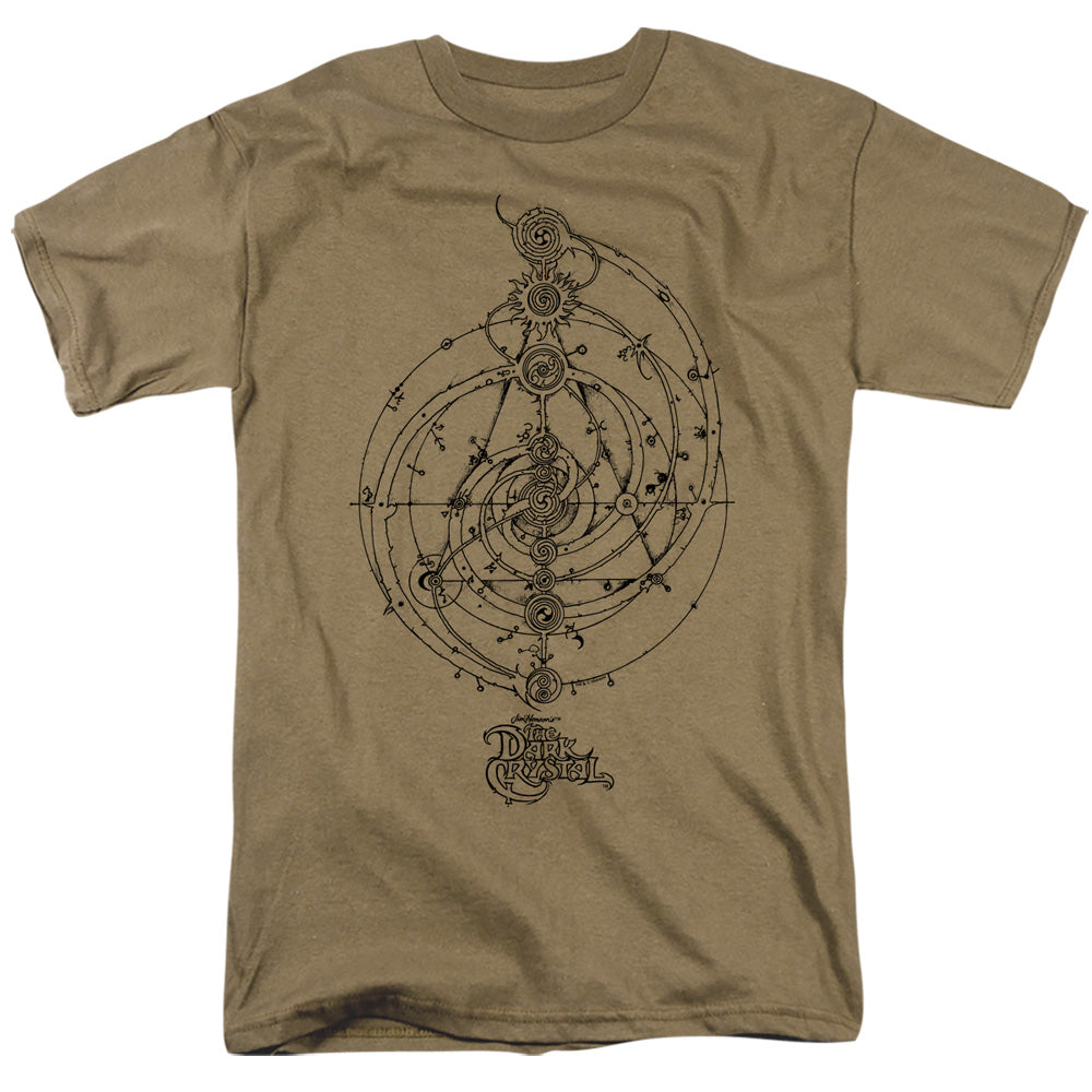 AN OFFCIALLY LICENSED DARK CRYSTAL DREAM SPIRAL MEN'S REGULAR FIT T-SHIRT SAFARI GREEN