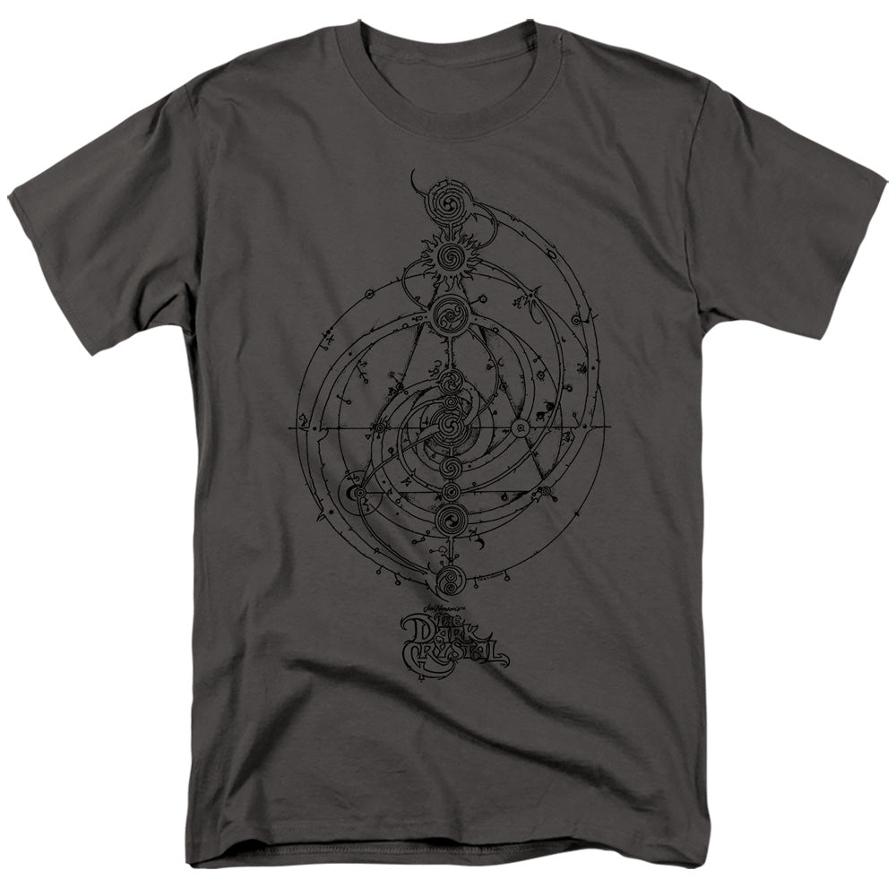 AN OFFCIALLY LICENSED DARK CRYSTAL DREAM SPIRAL MEN'S REGULAR FIT T-SHIRT CHARCOAL