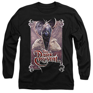 AN OFFCIALLY LICENSED DARK CRYSTAL WICKED POSTER MEN'S LONG SLEEVE T-SHIRT BLACK