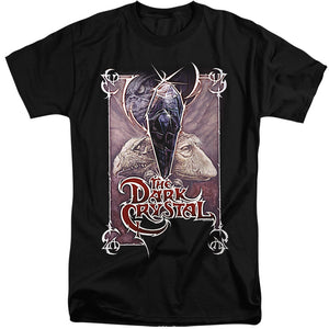 AN OFFCIALLY LICENSED DARK CRYSTAL WICKED POSTER MEN'S TALL FIT T-SHIRT BLACK