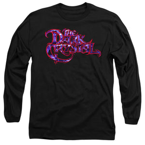 AN OFFCIALLY LICENSED DARK CRYSTAL COLLAGE LOGO MEN'S LONG SLEEVE T-SHIRT BLACK