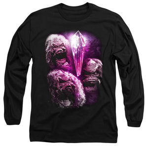 AN OFFCIALLY LICENSED DARK CRYSTAL HOWLING MEN'S LONG SLEEVE T-SHIRT BLACK
