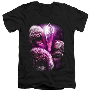 AN OFFCIALLY LICENSED DARK CRYSTAL HOWLING MEN'S V-NECK T-SHIRT BLACK