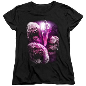 AN OFFCIALLY LICENSED DARK CRYSTAL HOWLING WOMEN'S REGULAR FIT T-SHIRT BLACK