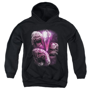 AN OFFCIALLY LICENSED DARK CRYSTAL HOWLING YOUTH HOODIE BLACK