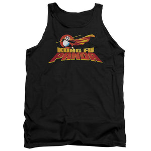 AN OFFCIALLY LICENSED KUNG FU PANDA LOGO ADULT UNISEX TANK TOP BLACK