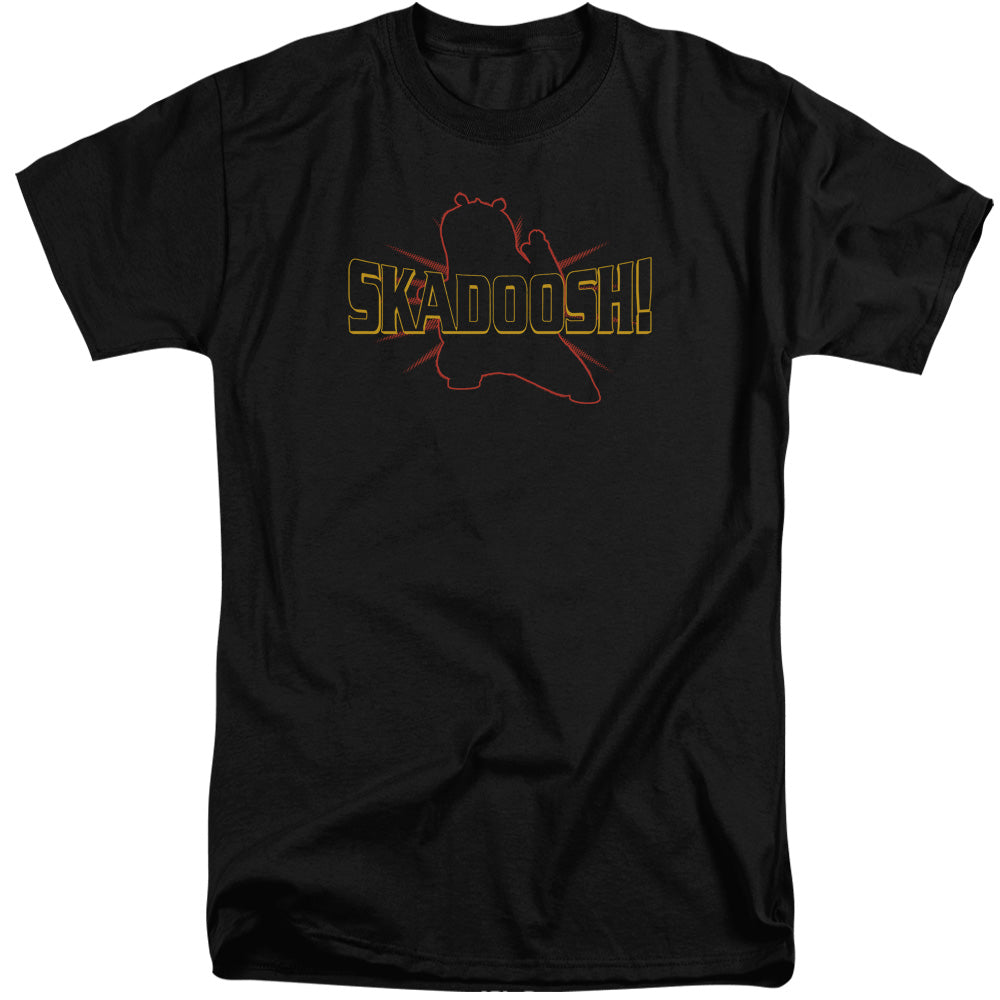 AN OFFCIALLY LICENSED KUNG FU PANDA SKADOOSH MEN'S TALL FIT T-SHIRT BLACK
