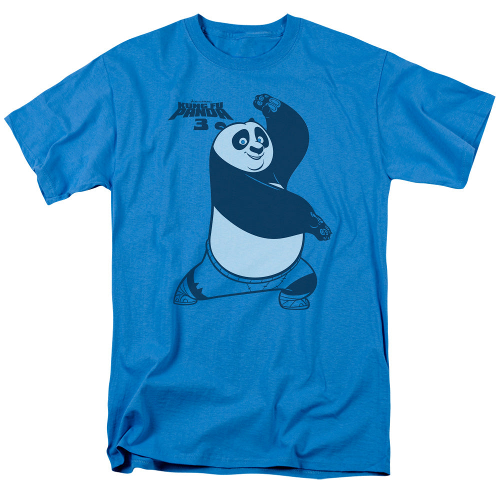 AN OFFCIALLY LICENSED KUNG FU PANDA FIGHTING STANCE MEN'S REGULAR FIT T-SHIRT TURQUOISE