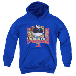 AN OFFCIALLY LICENSED KUNG FU PANDA KUNG FURRY YOUTH HOODIE ROYAL