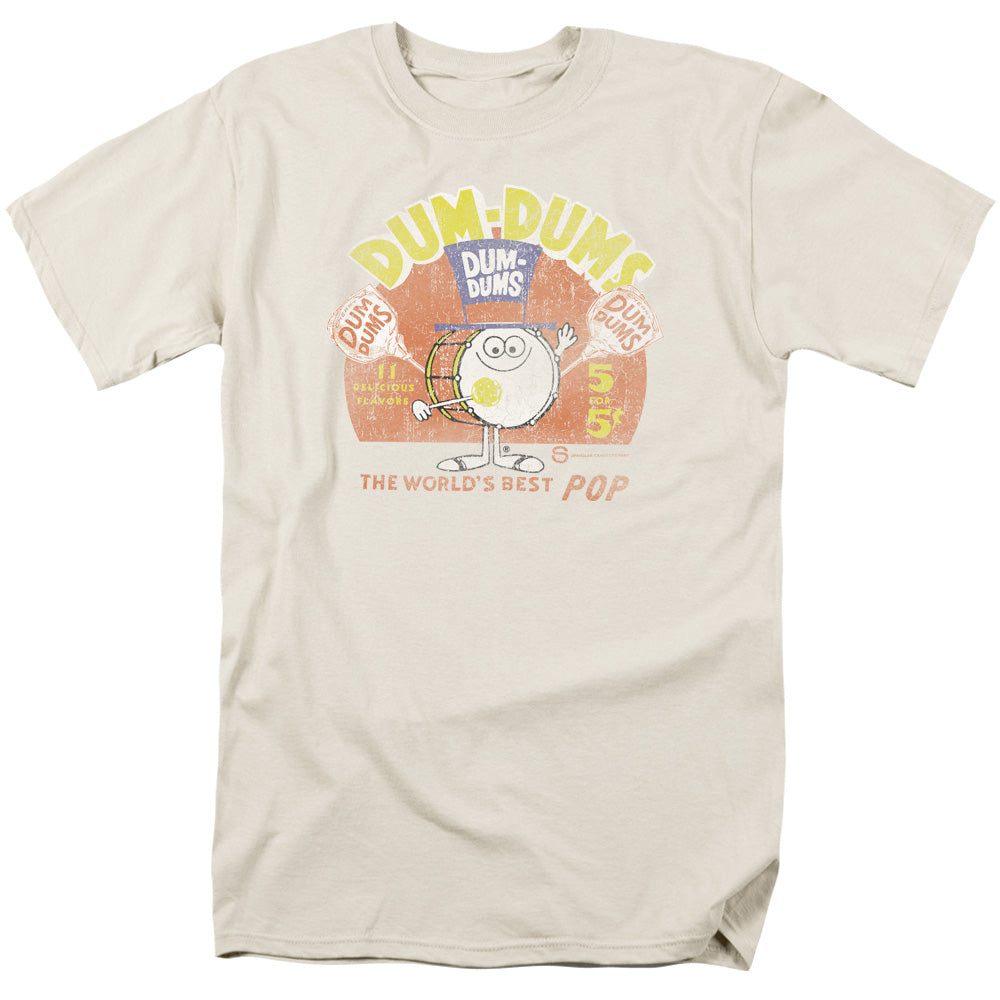 AN OFFCIALLY LICENSED DUM DUMS BEST POP MEN'S REGULAR FIT T-SHIRT CREAM