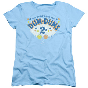 AN OFFCIALLY LICENSED DUM DUMS 2 CENTS WOMEN'S REGULAR FIT T-SHIRT LIGHT BLUE