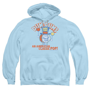 AN OFFCIALLY LICENSED DUM DUMS CLASSIC POP ADULT UNISEX PULLOVER HOODIE LIGHT BLUE